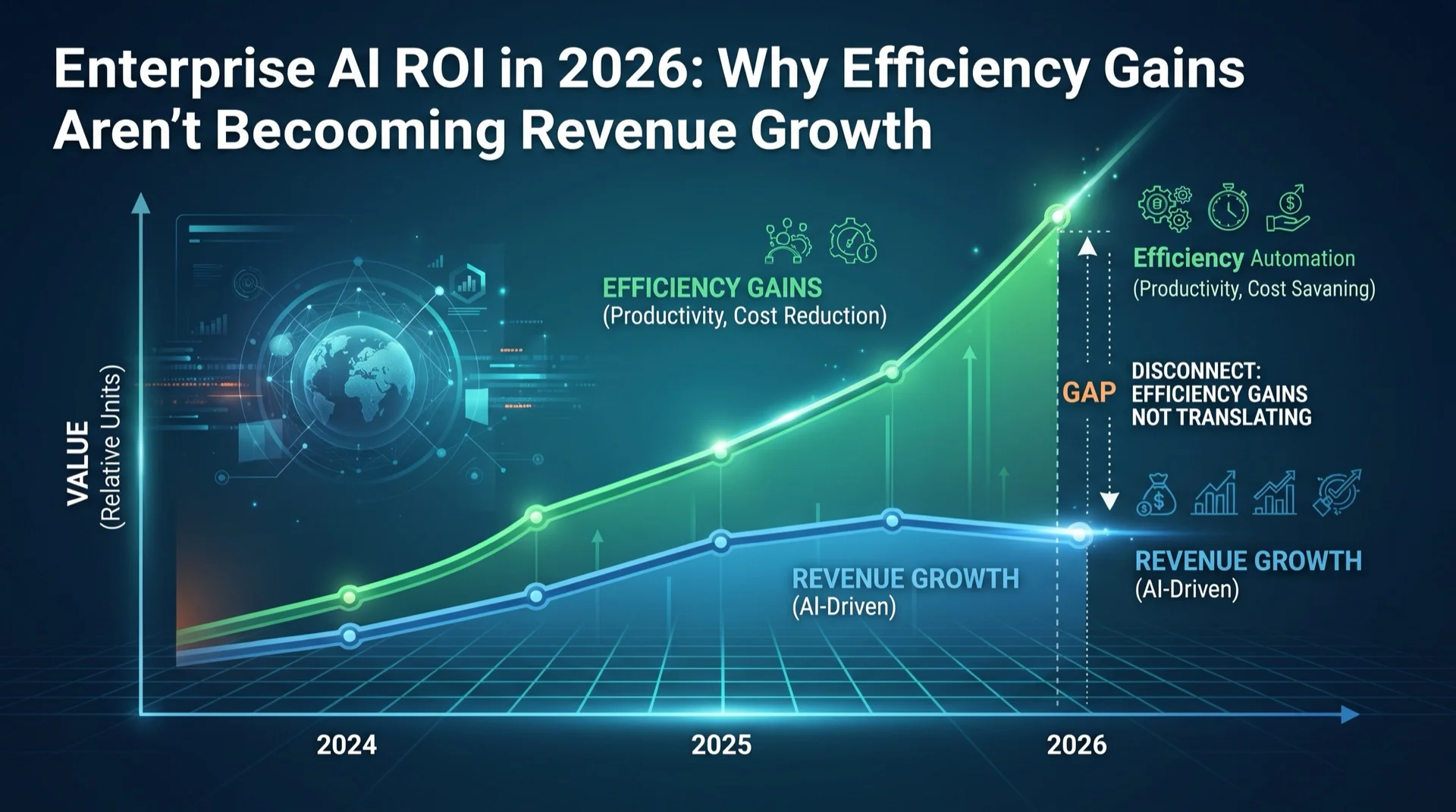Enterprise AI ROI in 2026: Why Efficiency Gains Aren't Becoming Revenue Growth